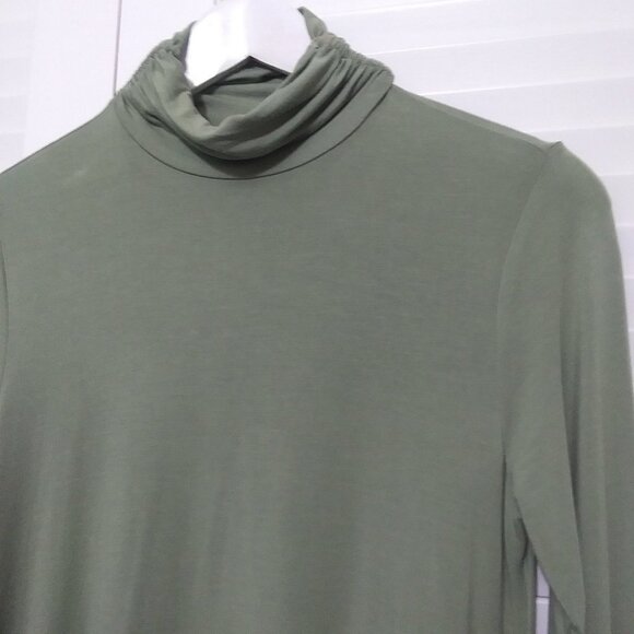 Soft Surroundings Long Sleeve Soft Tee Roll Neck - Picture 2 of 7